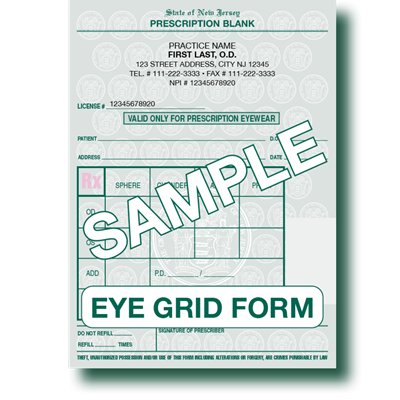 Eyewear Grid Rx Form